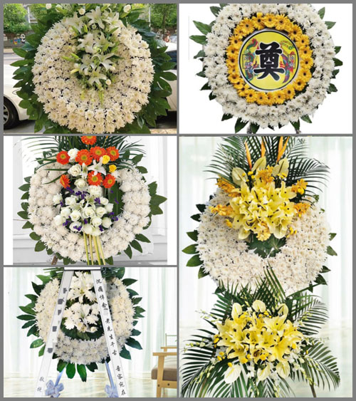 四川成都都江堰市天马镇金华村花圈速递